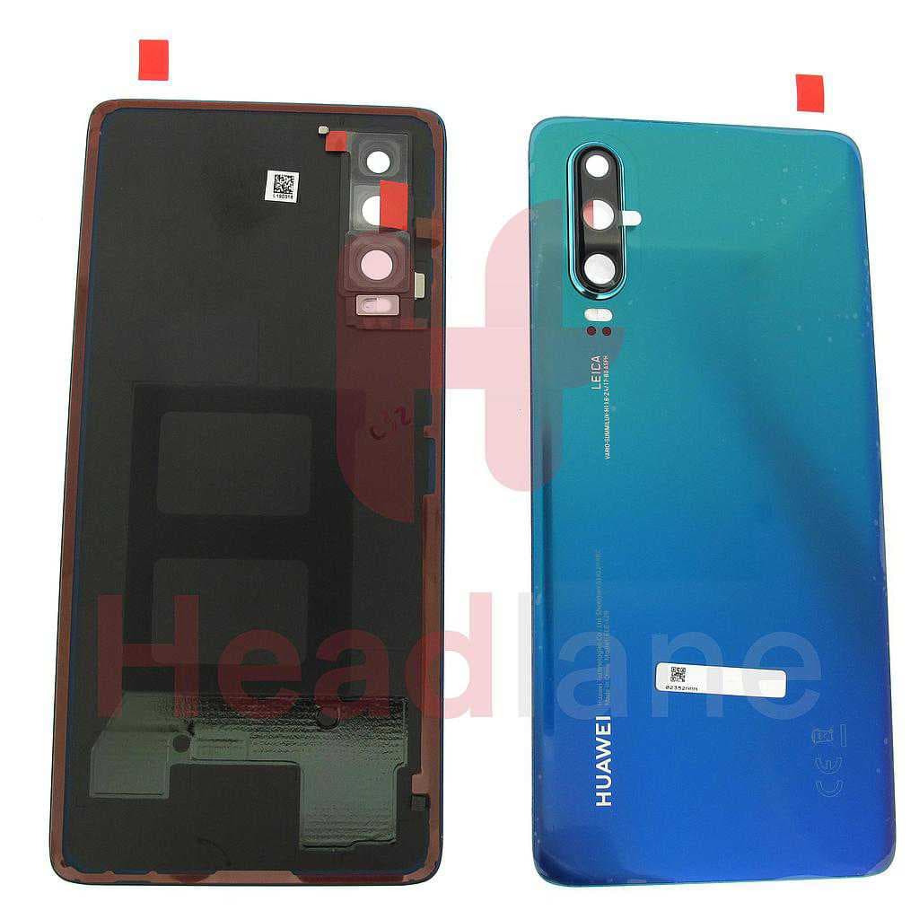 Huawei P30 Back / Battery Cover -  Aurora Blue - 02352NMN - Huawei Replacement Part