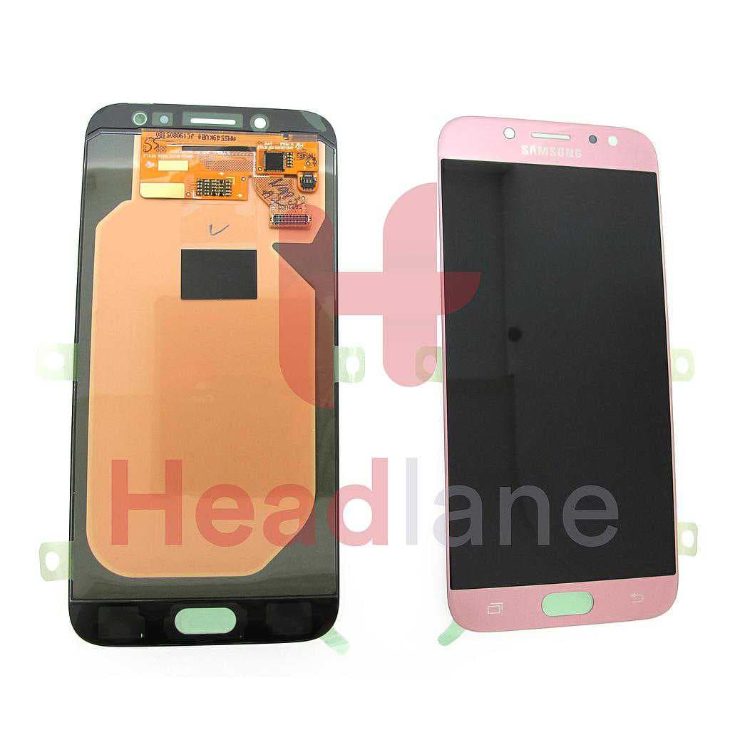 Samsung SM-J730 Galaxy J7 (2017) LCD Display / Screen + Touch - Pink - GH97-20736D - Samsung Replacement Part