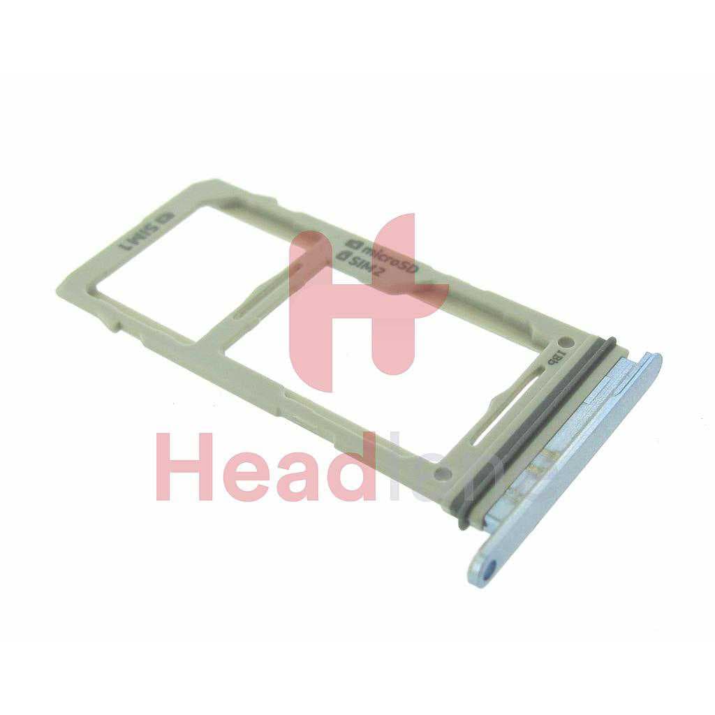 Samsung SM-G975 Galaxy S10+ / S10 Plus SIM / Memory Card Tray (Hybrid / Dual SIM) - Prism Blue - GH98-43724C - Samsung Replacement Part