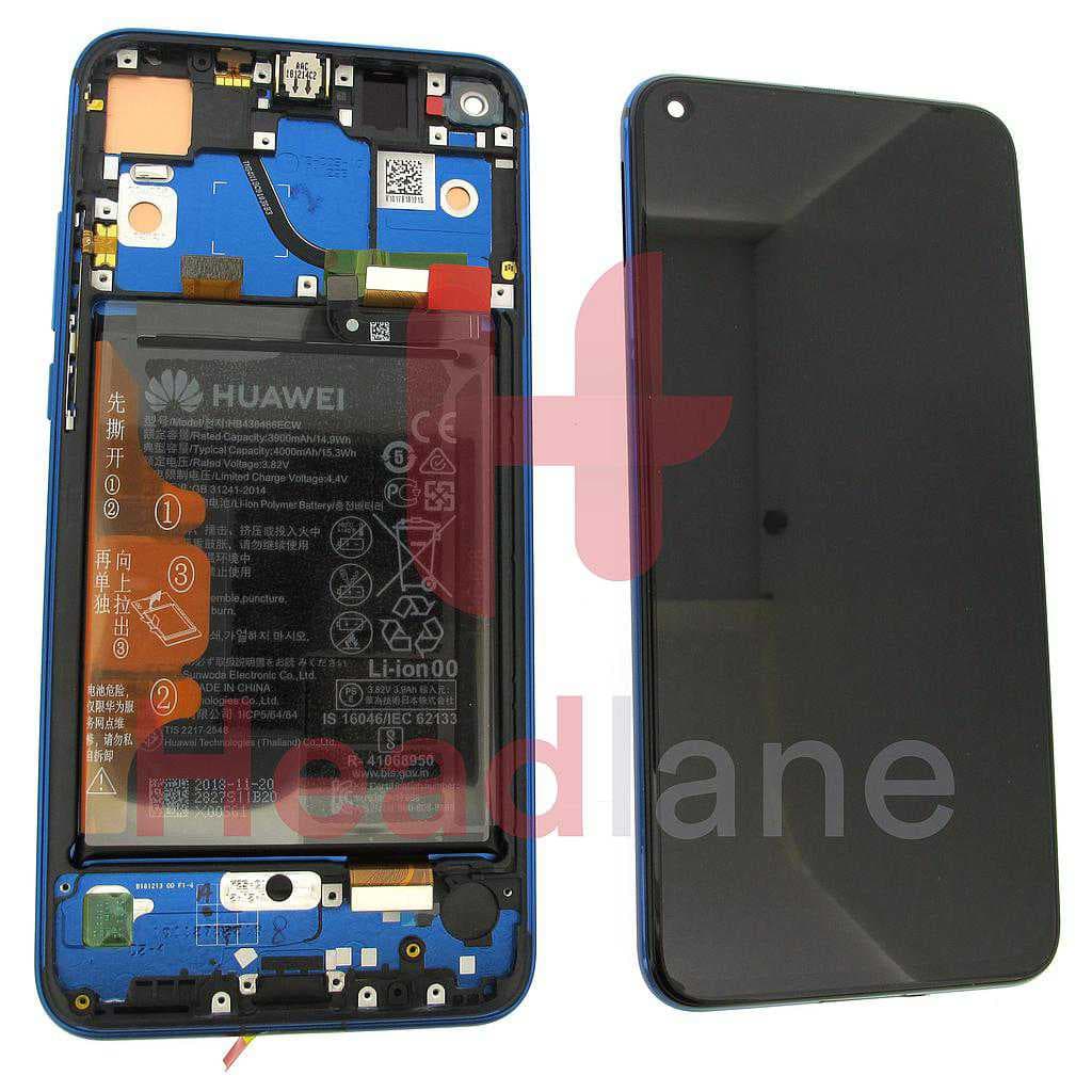 Huawei Honor View 20 LCD Display / Screen + Touch + Battery Assembly - Blue  - 02352JKQ - Huawei Replacement Part