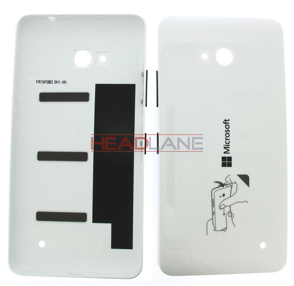 Microsoft Lumia 640 Battery Cover - White - 02509H7 - Microsoft Replacement Part