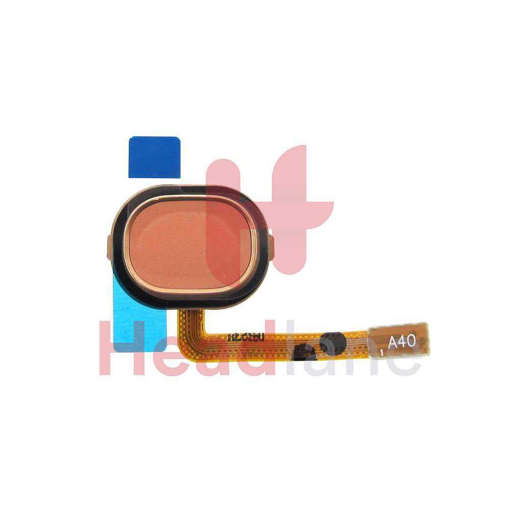 Samsung SM-A405 Galaxy A40 Fingerprint Reader / Sensor Flex - Coral - GH96-12484D - Samsung Replacement Part