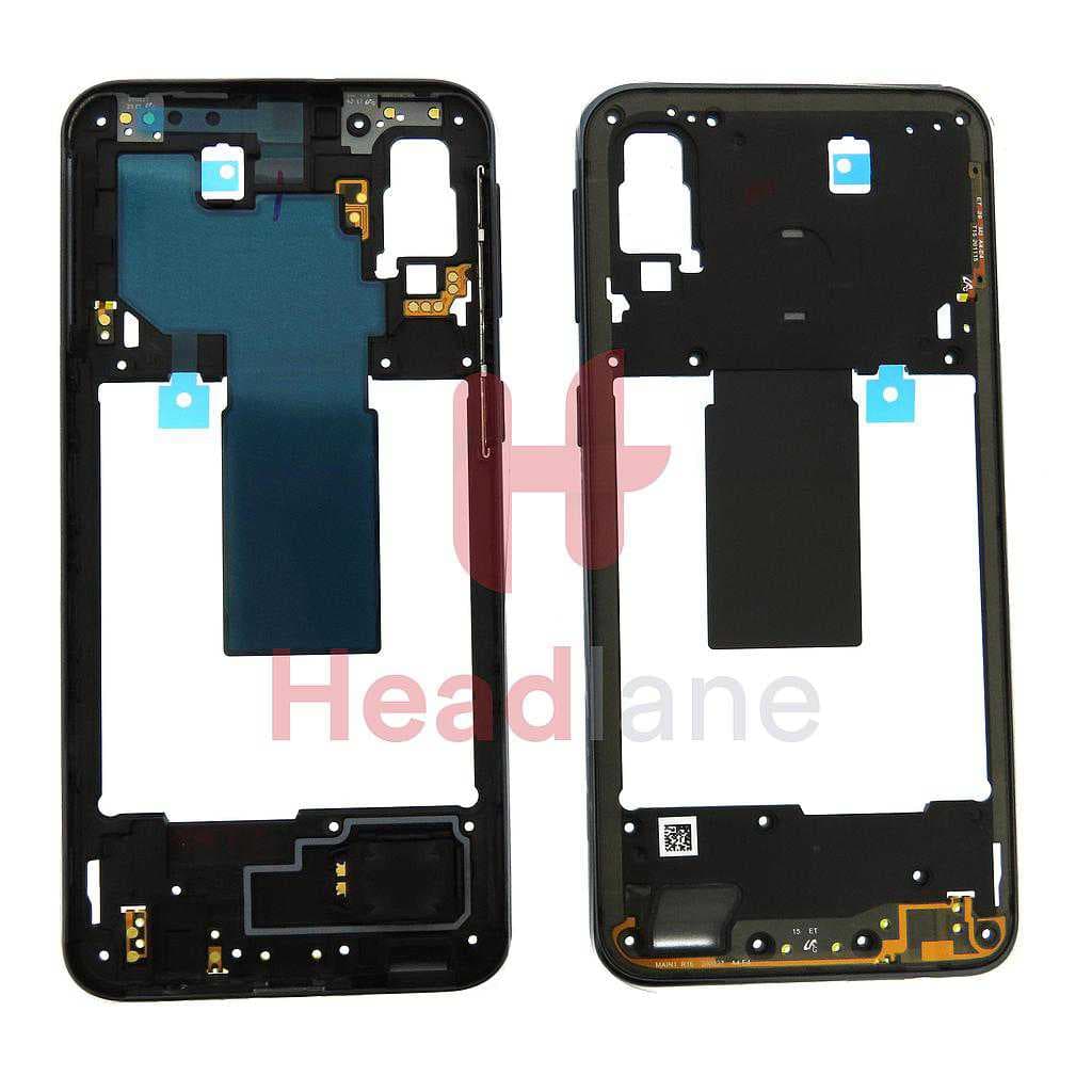 Samsung SM-A405 Galaxy A40 Middle Cover / Chassis - Black - GH97-22974A - Samsung Replacement Part