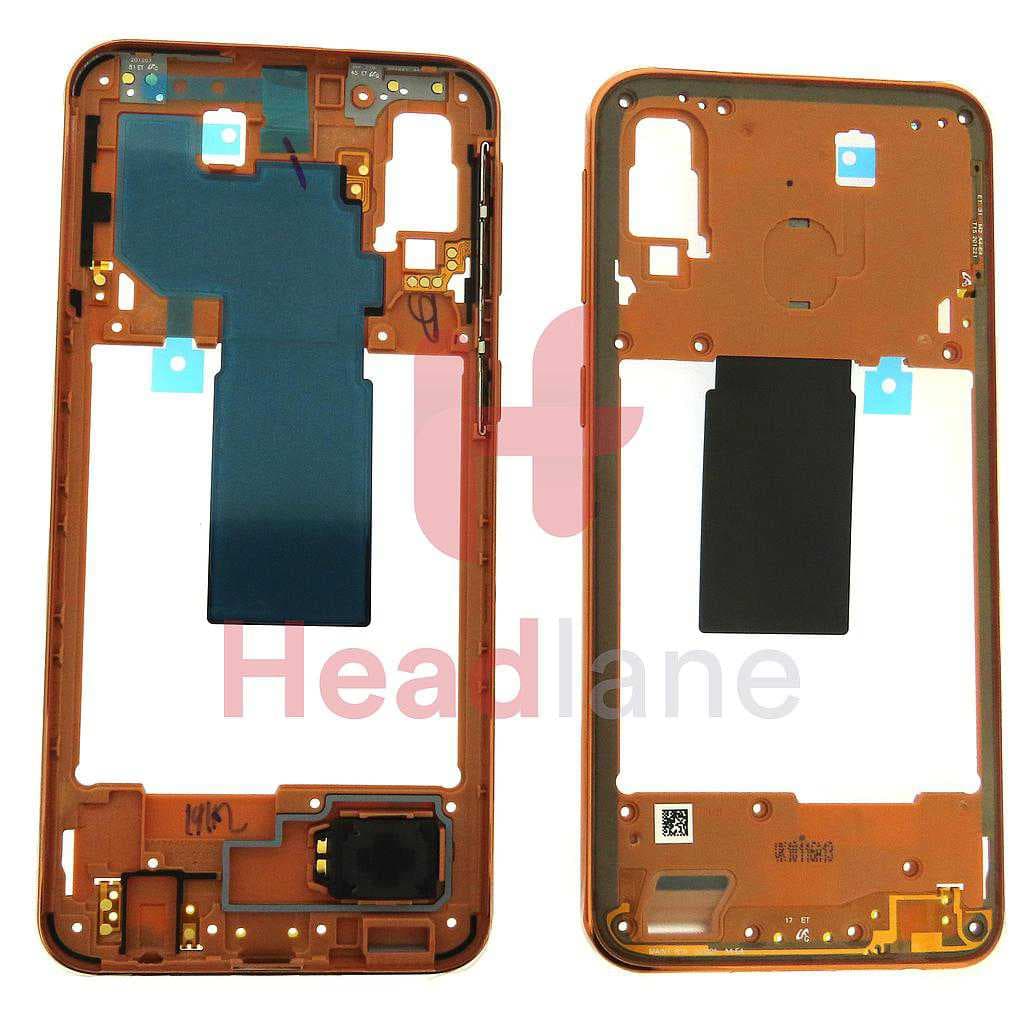 Samsung SM-A405 Galaxy A40 Middle Cover / Chassis - Orange - GH97-22974D - Samsung Replacement Part
