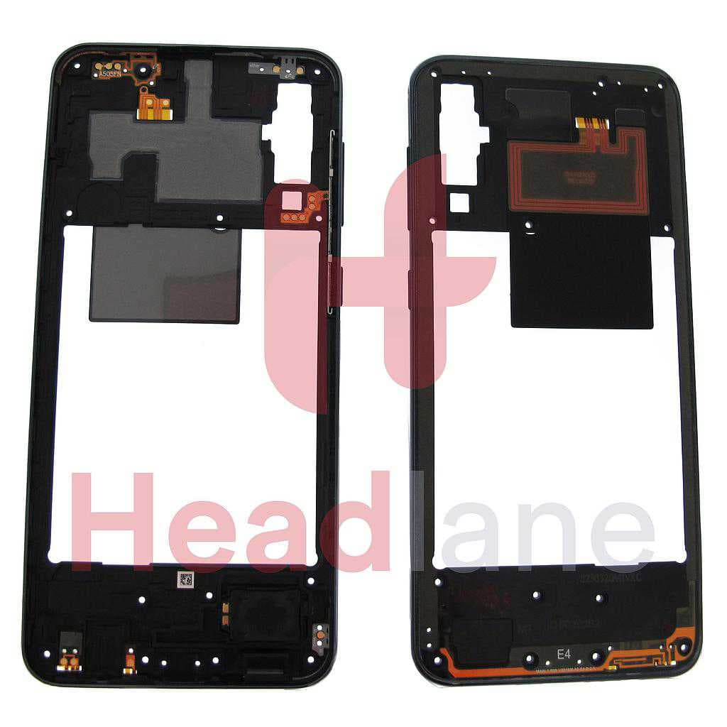 Samsung SM-A505 Galaxy A50 Middle Cover / Chassis - Black - GH97-23209A - Samsung Replacement Part