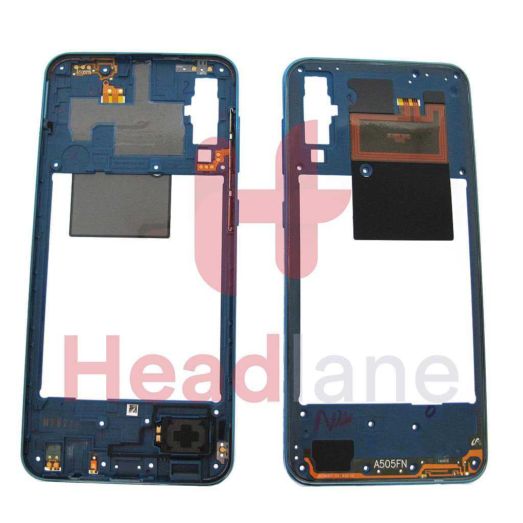 Samsung SM-A505 Galaxy A50 Middle Cover / Chassis - Blue - GH97-22993C - Samsung Replacement Part