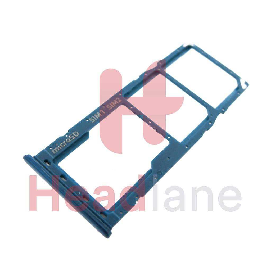 Samsung SM-A505 Galaxy A50 SIM / MicroSD Card Tray (Dual Sim) - Blue - GH98-43922C - Samsung Replacement Part