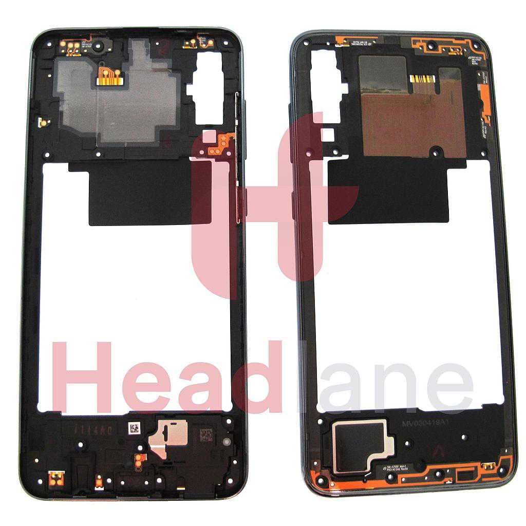 Samsung SM-A705 Galaxy A70 Middle Cover / Chassis - Black - GH97-23445A - Samsung Replacement Part