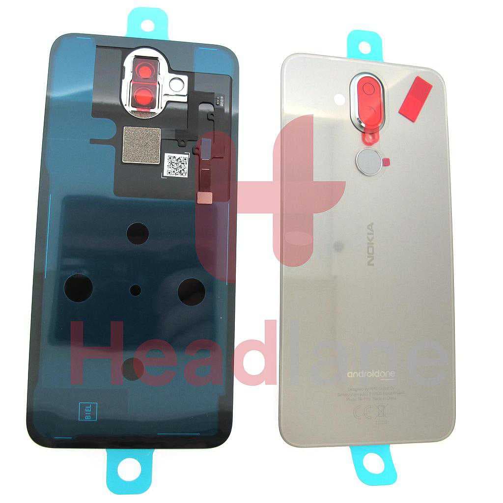 Nokia TA-1119 (Dual SIM) 8.1 Back / Battery Cover - Iron - 20PNXRW0005 - Nokia (HMD) Replacement Part