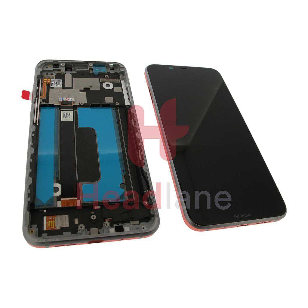Nokia 8.1 LCD Display / Screen + Touch - Steel - 20PNXSW0001 - Nokia (HMD) Replacement Part