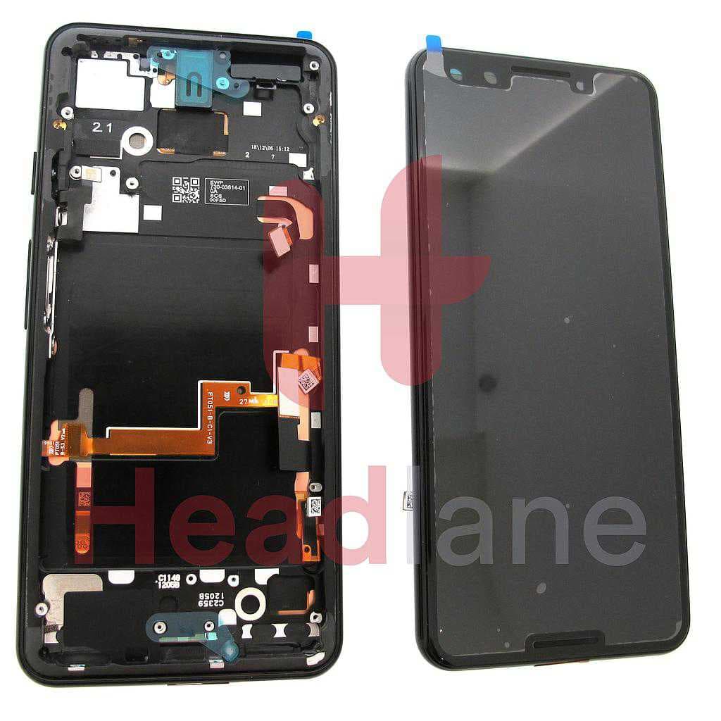 Google Pixel 3 LCD Display / Screen + Touch - Just Black - 20GB1BW0S03 - Google Replacement Part