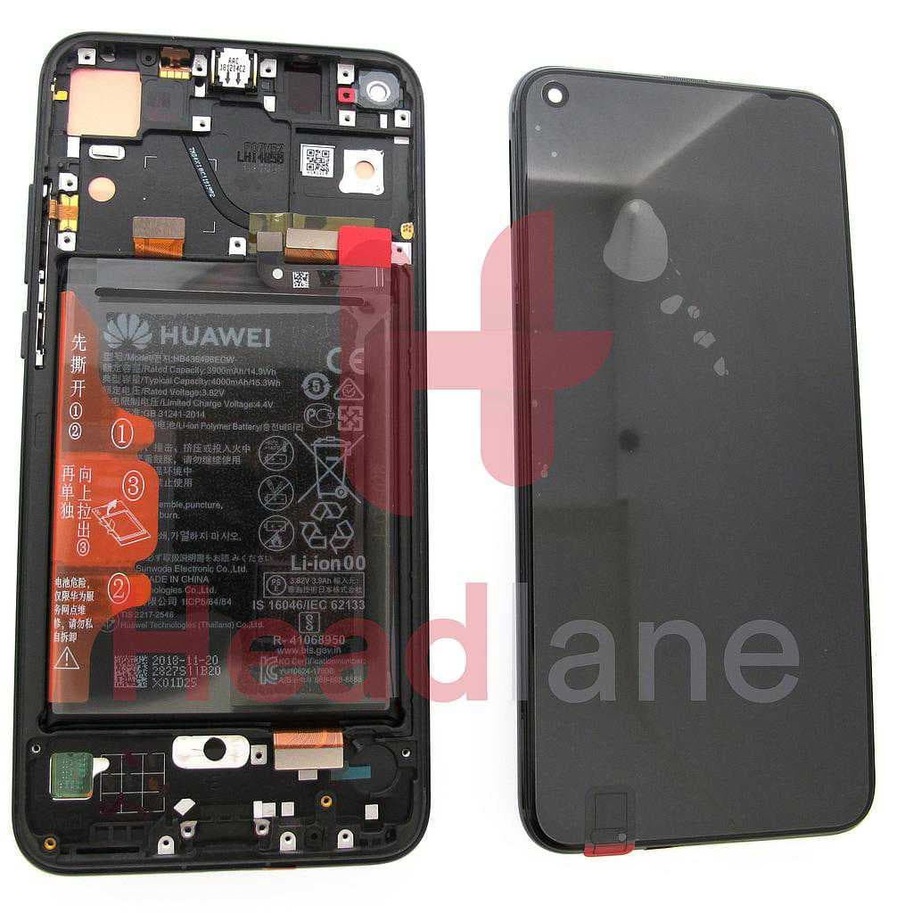 Huawei Honor View 20 LCD Display / Screen + Touch + Battery Assembly - Black - 02352JKP - Huawei Replacement Part