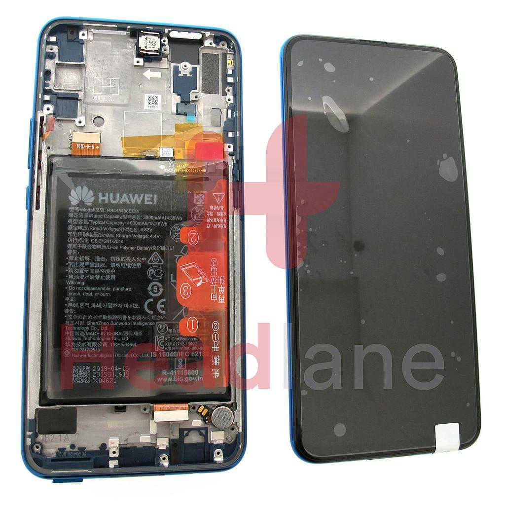 Huawei P Smart Z LCD Display / Screen + Touch + Battery - Blue - 02352RXU - Huawei Replacement Part