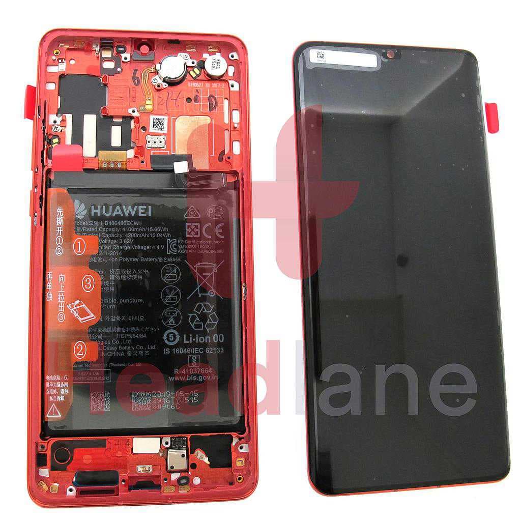 Huawei P30 Pro LCD Display / Screen + Touch + Battery - Amber Sunrise - 02352PGK - Huawei Replacement Part