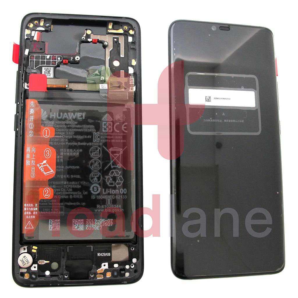 Huawei Mate 20 Pro (Porsche Design) LCD Display / Screen + Touch + Battery - Black - 02352GTH - Huawei Replacement Part