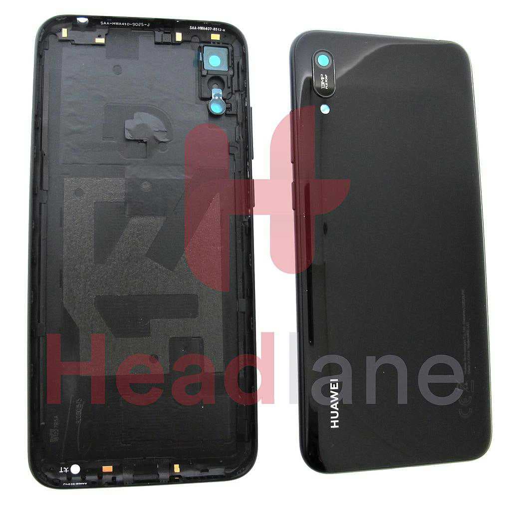 Huawei Y6 (2019) Back / Battery Cover - Black - 02352LYH - Huawei Replacement Part