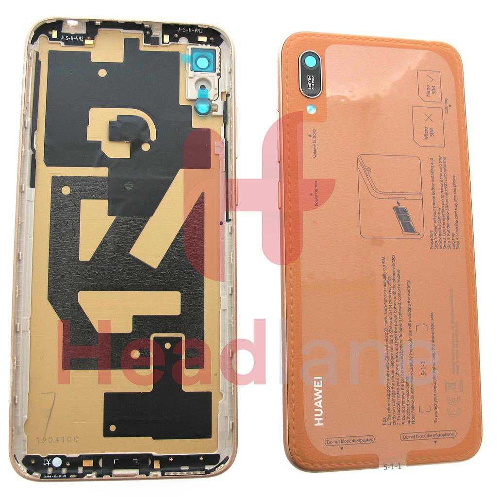 Huawei Y6 (2019) Back / Battery Cover - Brown - 02352MQY - Huawei Replacement Part