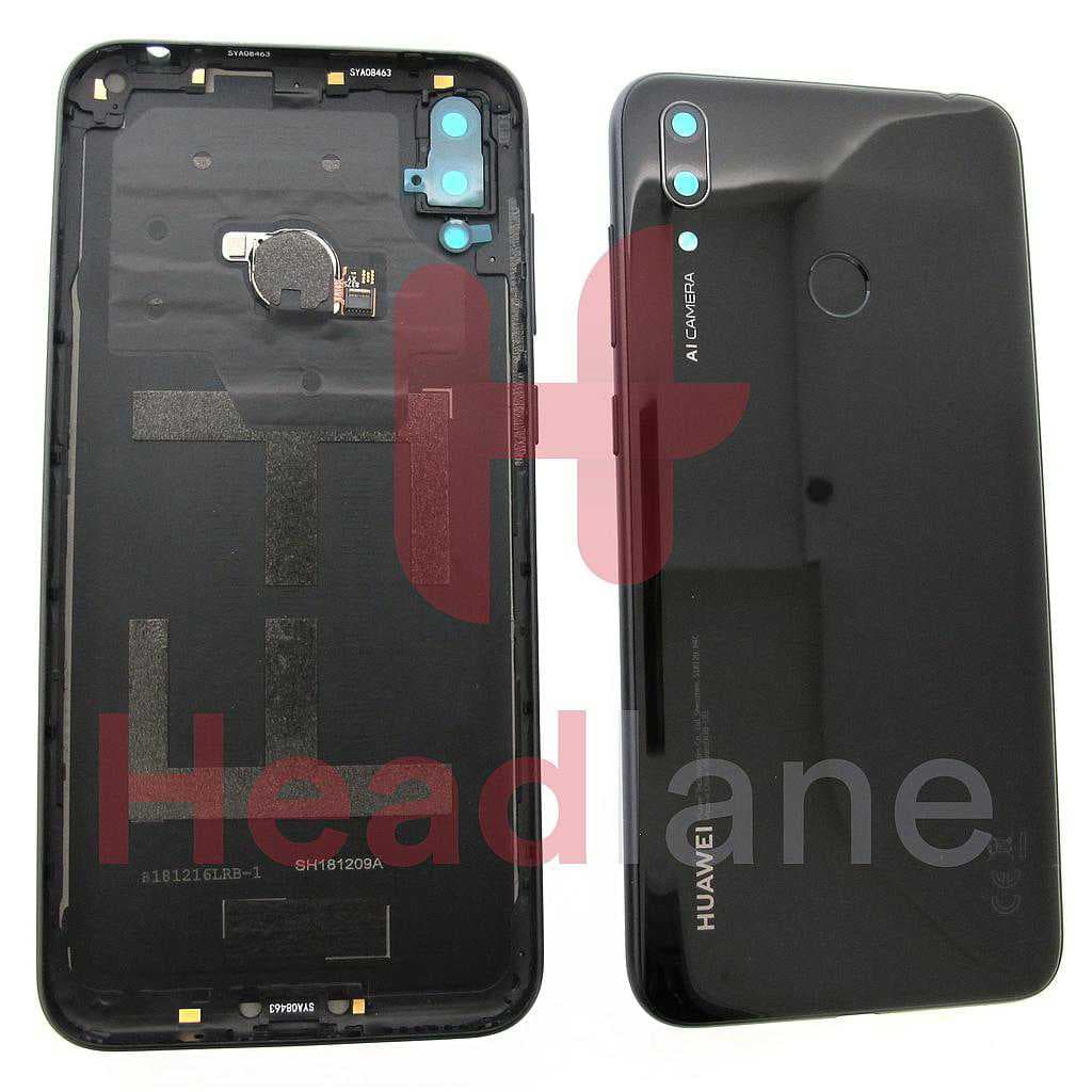 Huawei Y7 (2019) Back / Battery Cover - Black - 02352KER - Huawei Replacement Part