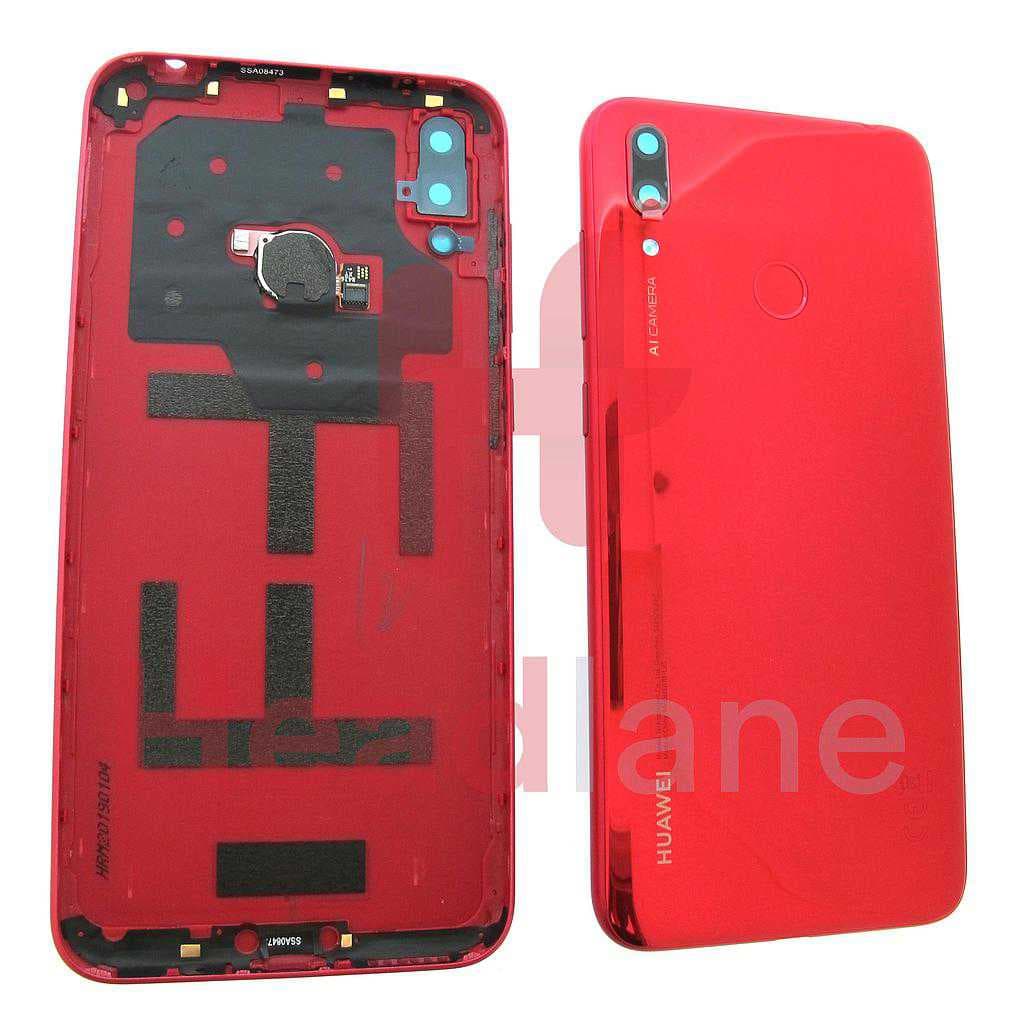 Huawei Y7 (2019) Back / Battery Cover - Red - 02352KKL - Huawei Replacement Part
