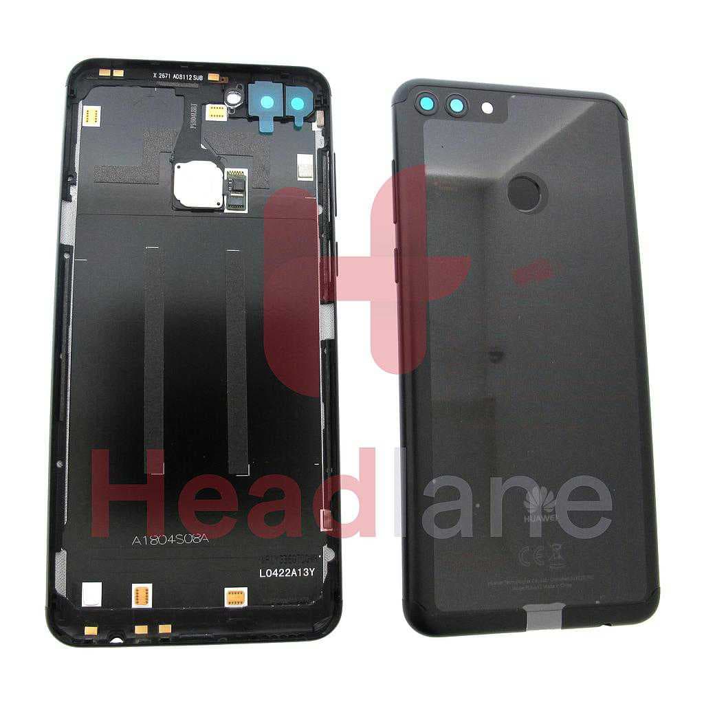 Huawei Y9 (2018) Back / Battery Cover - Black - 02352BBL - Huawei Replacement Part