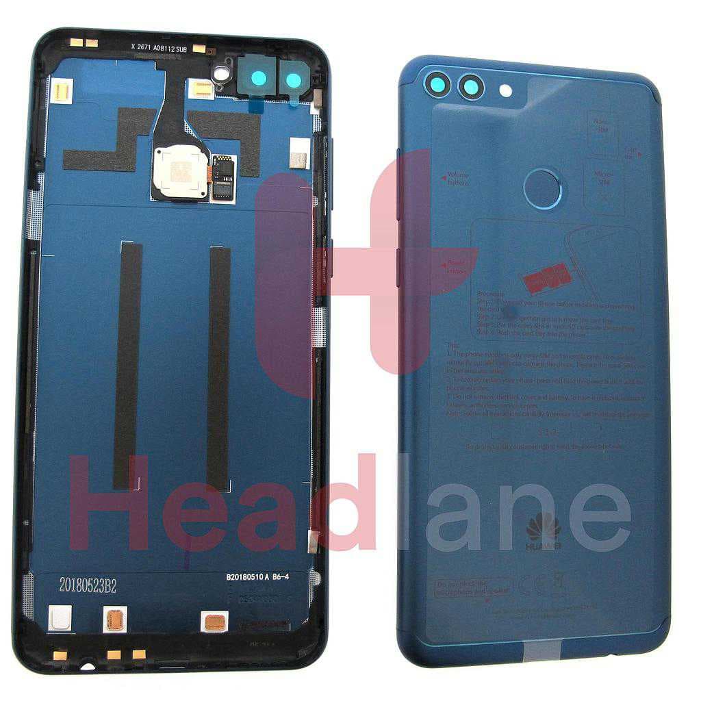 Huawei Y9 (2018) Back / Battery Cover - Blue - 02352BBN - Huawei Replacement Part
