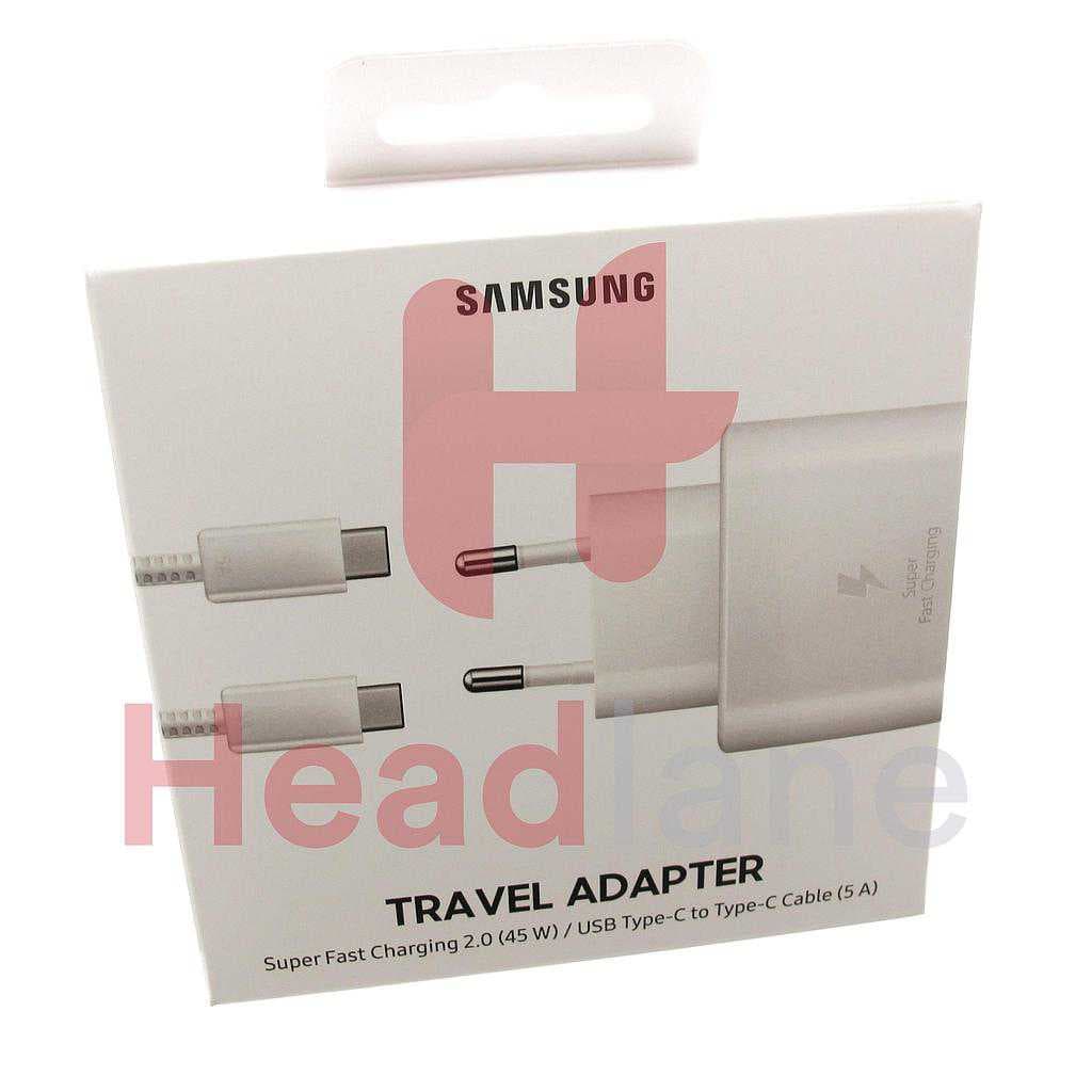 Samsung EP-TA845 45W USB Type C Mains Charger (EU 2Pin) - White - EP-TA845XWEGWW - Samsung Replacement Part