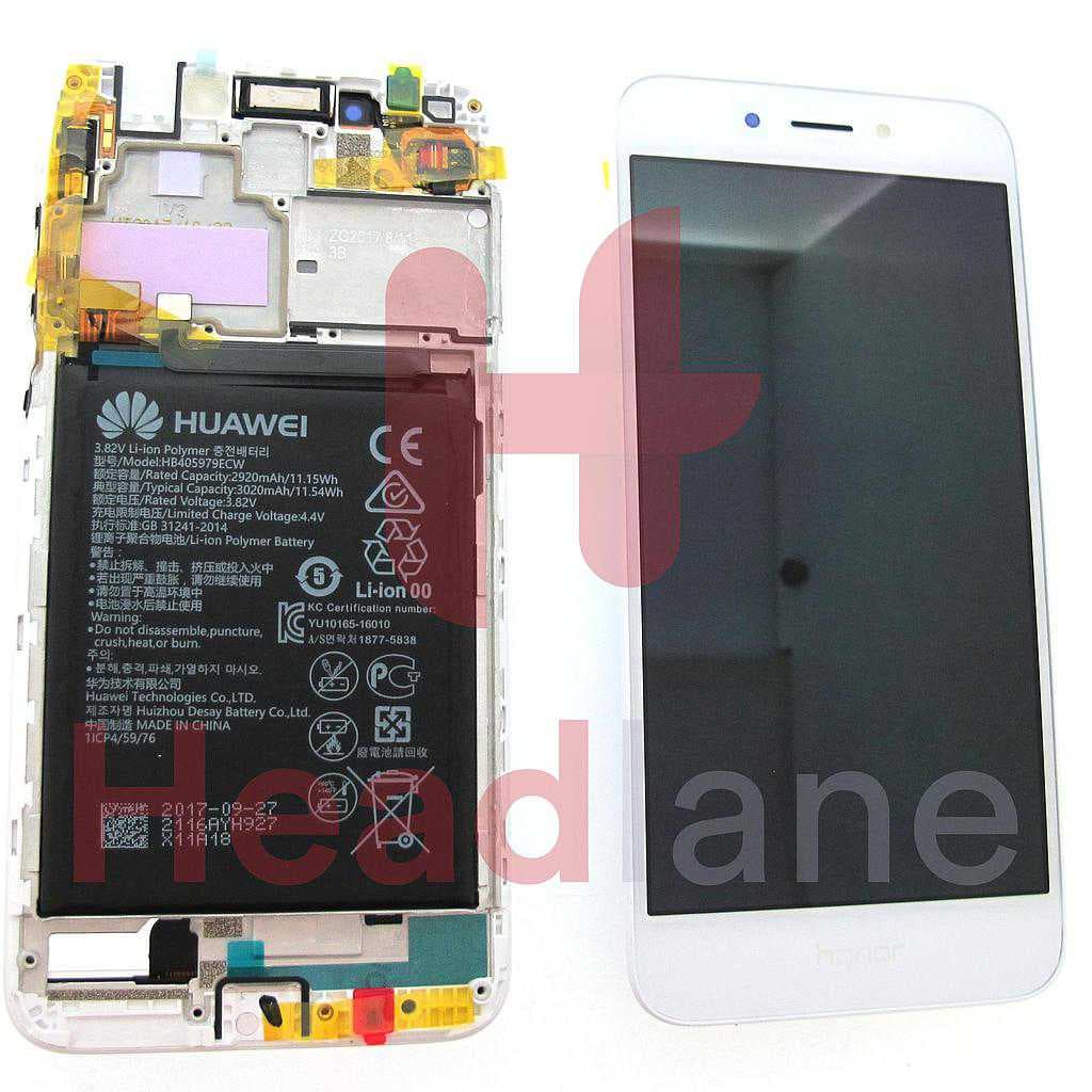 Huawei Honor 6A LCD Display / Screen + Touch - Battery - Gold / Silver - 02351KTV - Huawei Replacement Part