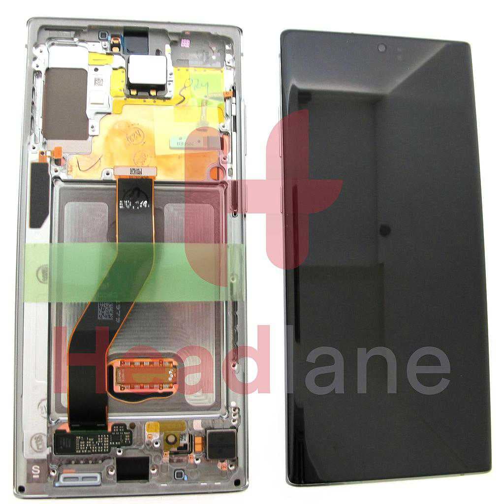 Samsung SM-N975 Galaxy Note 10+ / Note 10 Plus LCD Display / Screen + Touch - Aura Glow / Silver - GH82-20900C - Samsung Replacement Part