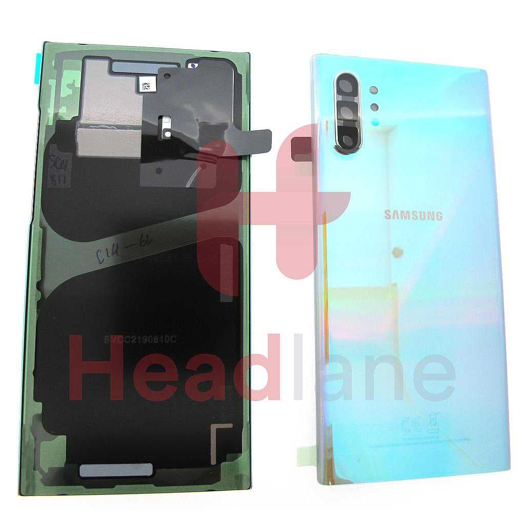 Samsung SM-N975 Galaxy Note 10+ / Note 10 Plus Back / Battery Cover - Aura Glow / Silver - GH82-20588C - Samsung Replacement Part