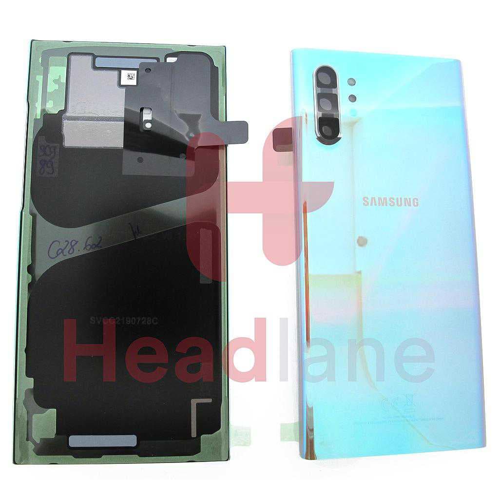 Samsung SM-N976 Galaxy Note 10+ 5G / Galaxy Note 10 Plus 5G Back / Battery Cover - Aura Glow / Silver - GH82-20614C - Samsung Replacement Part