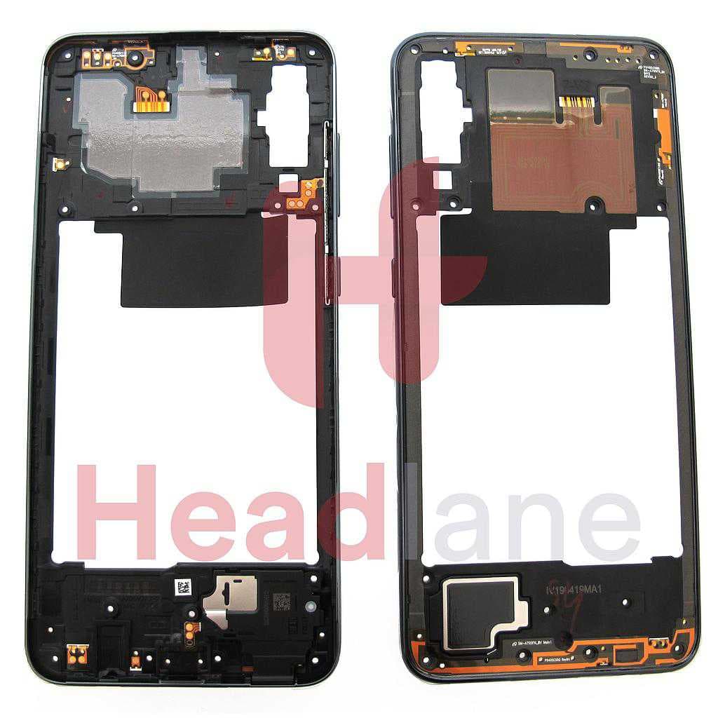 Samsung SM-A705 Galaxy A70 Middle Cover / Chassis - Black - GH97-23445A