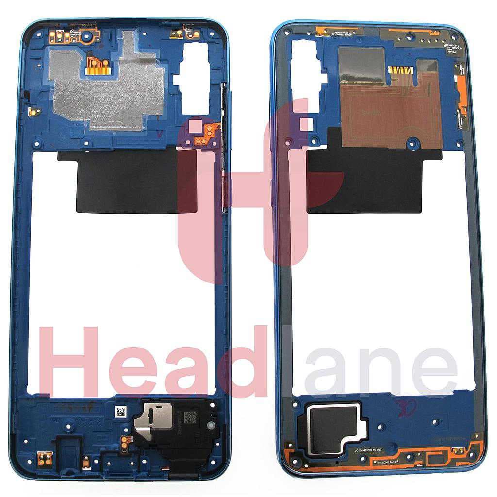 Samsung SM-A705 Galaxy A70 Middle Cover / Chassis - Blue - GH97-23258C - Samsung Replacement Part