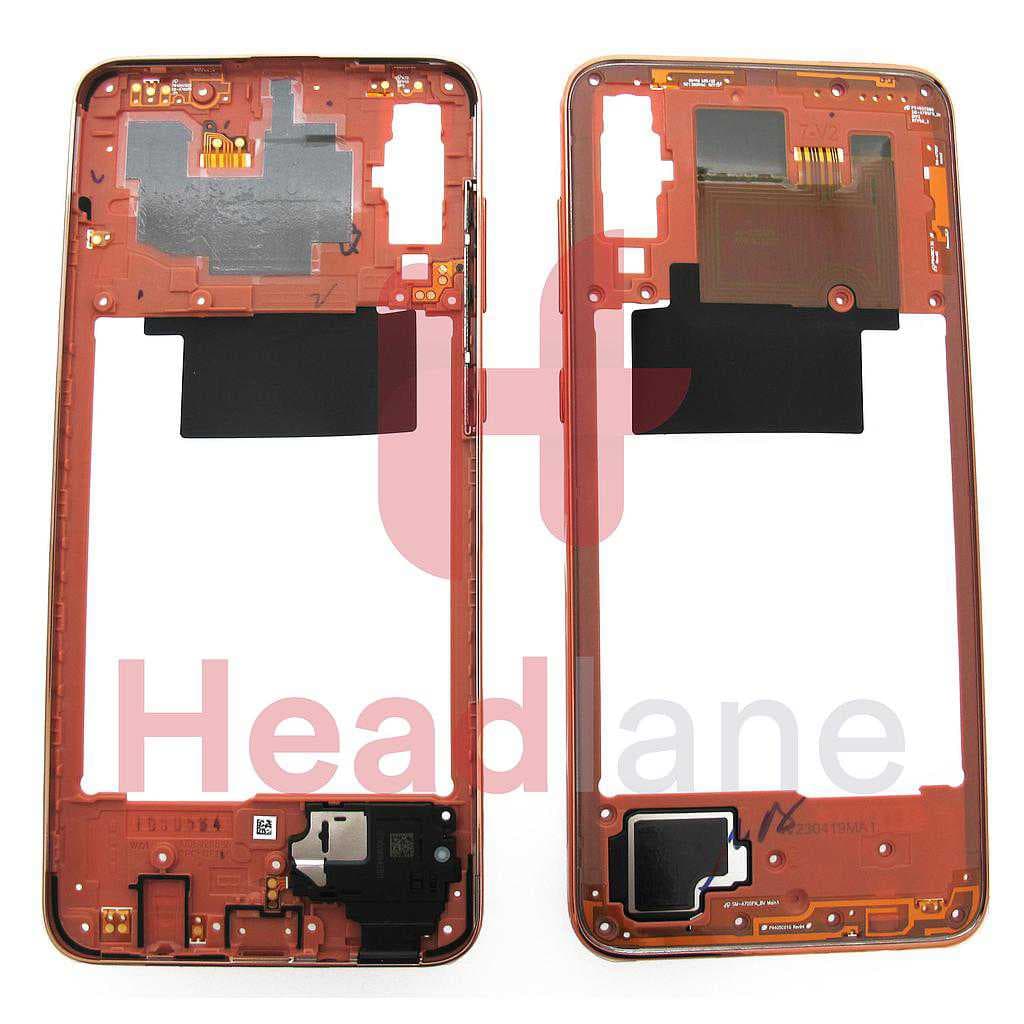 Samsung SM-A705 Galaxy A70 Middle Cover / Chassis - Coral - GH97-23445D