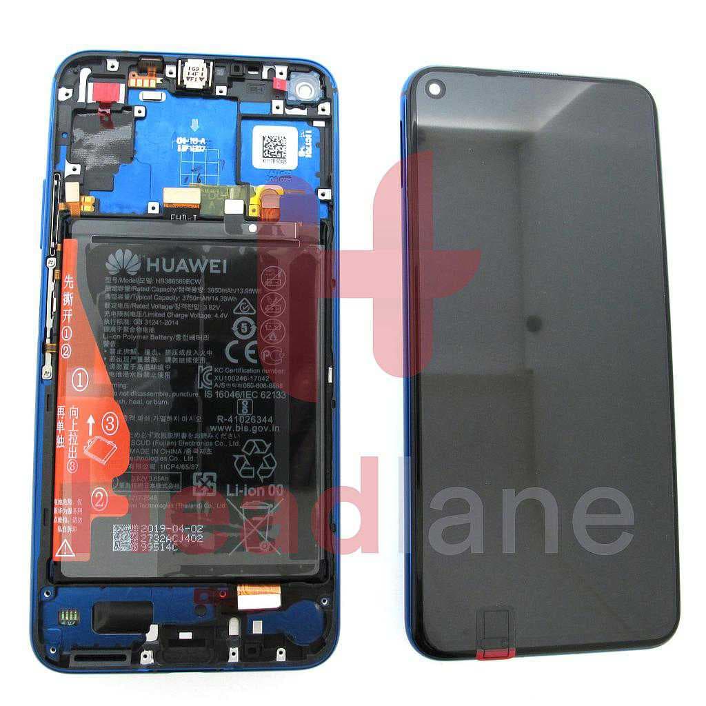 Huawei Honor 20 / Nova 5T LCD Display / Screen + Touch + Battery - Blue - 02352TNQ - Huawei Replacement Part