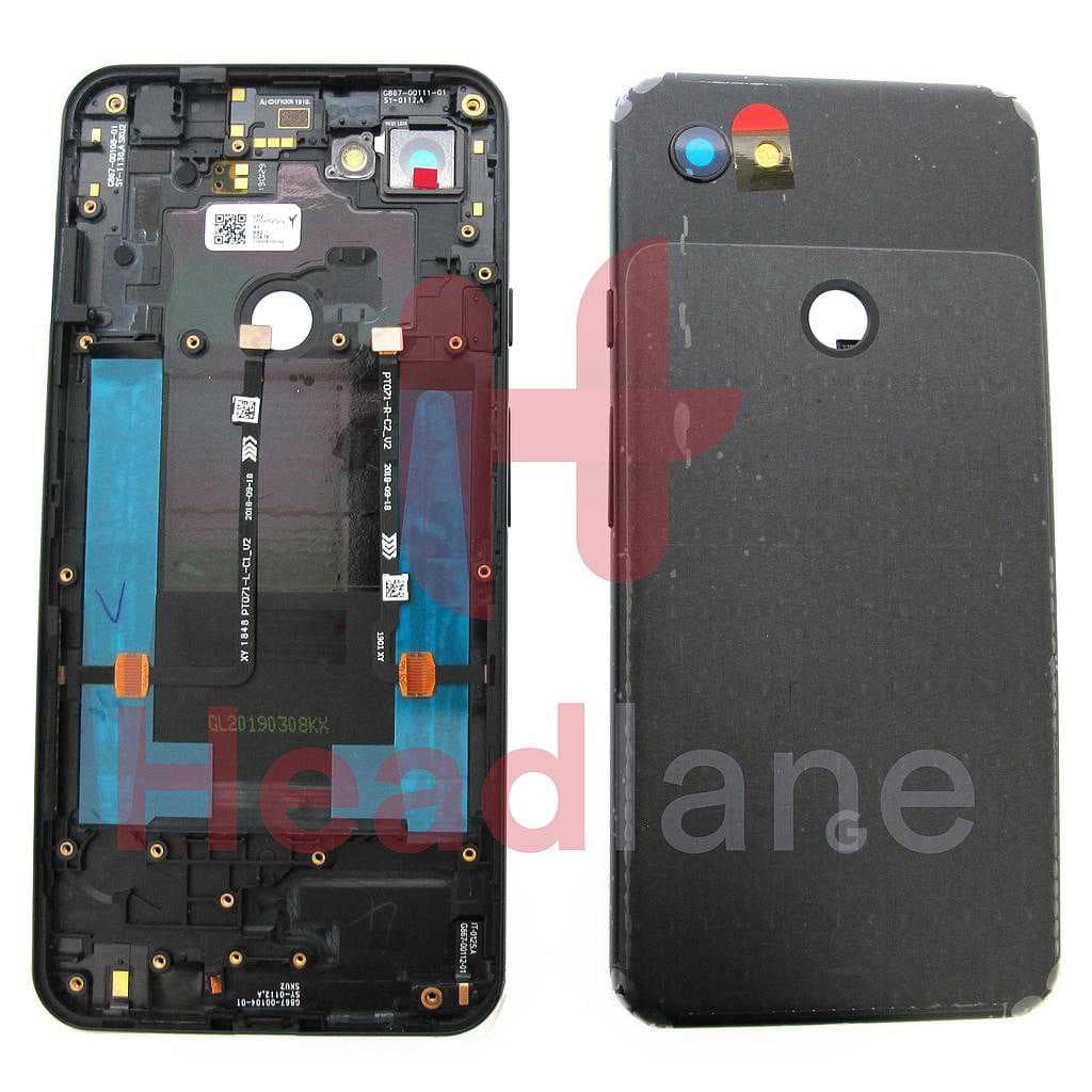 Google Pixel 3a XL Back / Battery Cover - Licorice Black - 20GB4BW0003 - Google Replacement Part