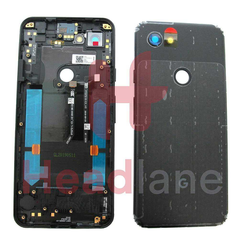 Google Pixel 3a Back / Battery Cover - Jet Black - 20GS4BW0003 - Google Replacement Part