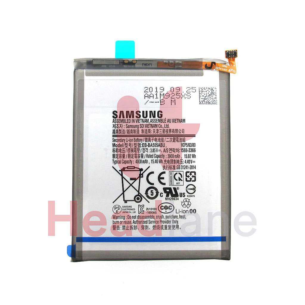 Samsung SM-A505 A205 A305 A307 A507 Galaxy A50 A20 A30 A30s A50s EB-BA505ABU Internal Battery - GH82-21183A - Samsung Replacement Part