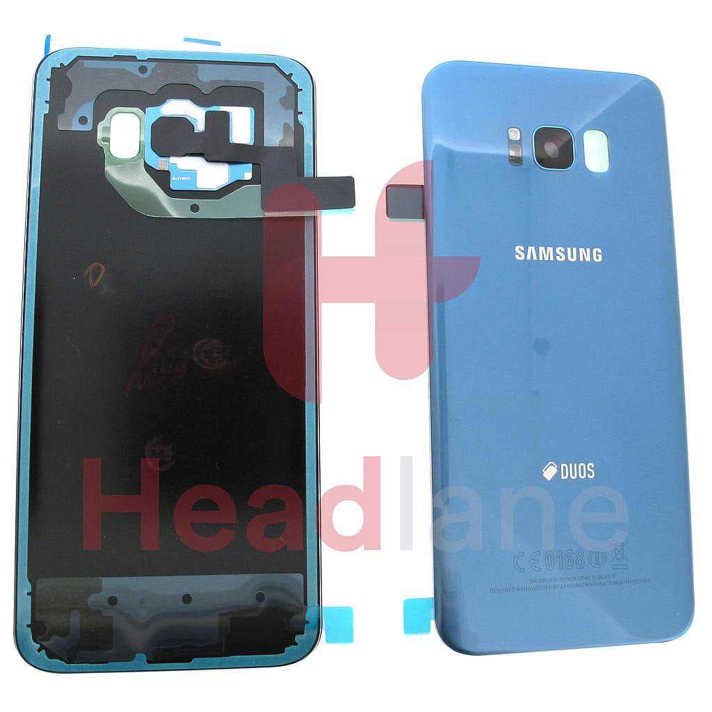 Samsung SM-G955FD Galaxy S8+ DUOS Battery Cover - Blue - GH82-14027D - Samsung Replacement Part