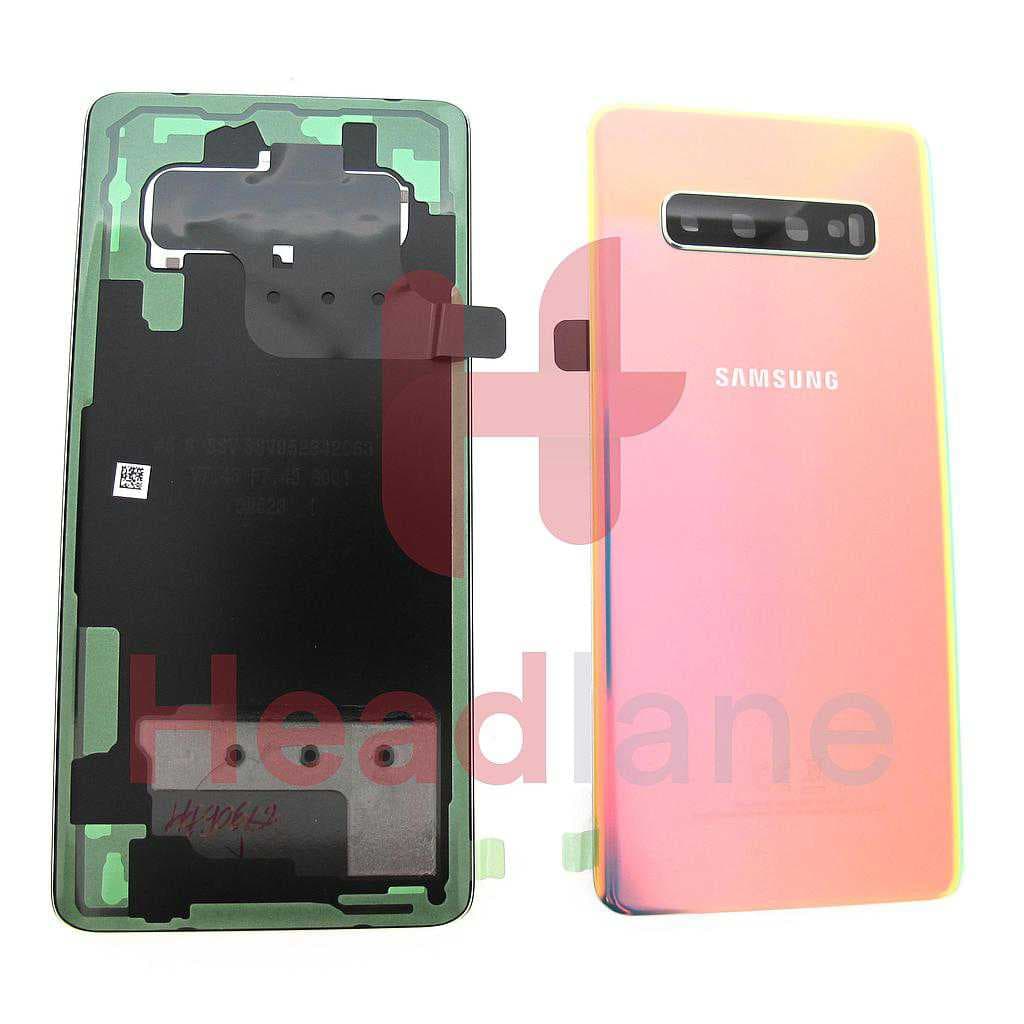 Samsung SM-G975 Galaxy S10+ / S10 Plus Back / Battery Cover - Silver - GH82-18406G - Samsung Replacement Part