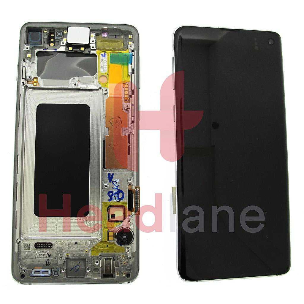 Samsung SM-G973 Galaxy S10 LCD Display / Screen + Touch - Silver - GH82-18835G - Samsung Replacement Part