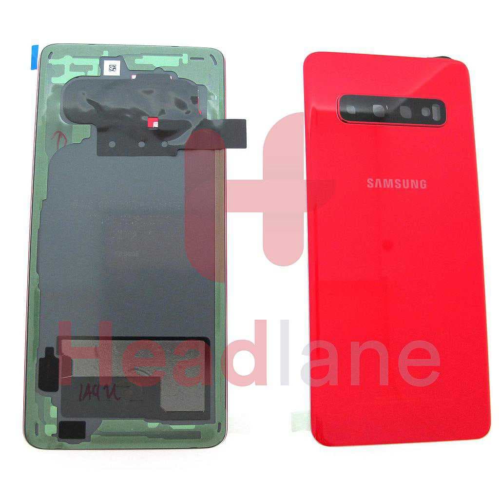Samsung SM-G973 Galaxy S10 Back / Battery Cover - Cardinal Red - GH82-18378H - Samsung Replacement Part
