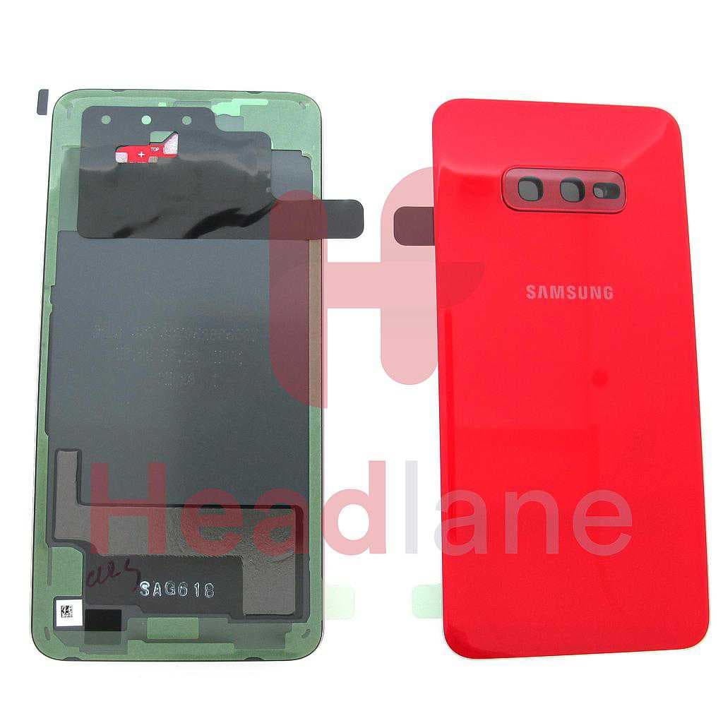 Samsung SM-G970 Galaxy S10E Back / Battery Cover - Cardinal Red - GH82-18452H - Samsung Replacement Part