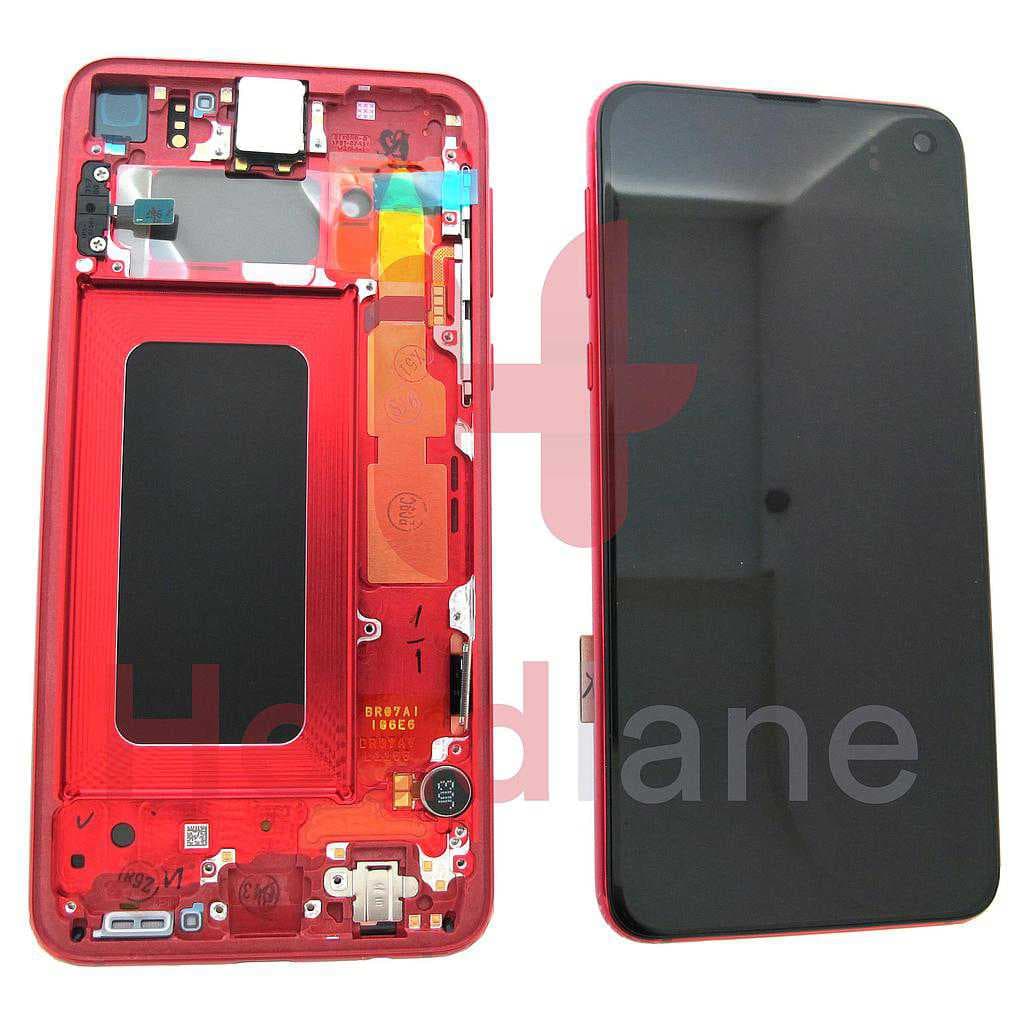 Samsung SM-G970 Galaxy S10E LCD Display / Screen + Touch - Cardinal Red - GH82-18836H - Samsung Replacement Part