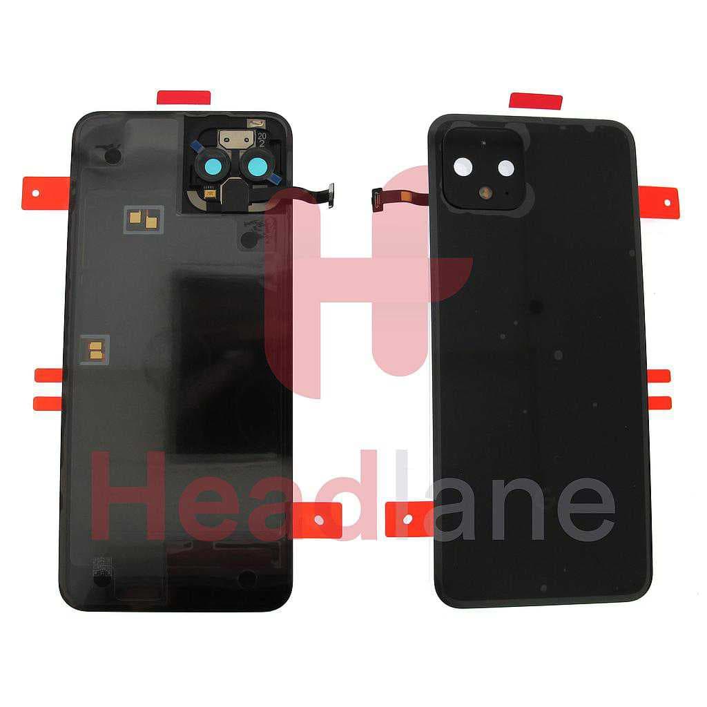 Google Pixel 4 Back / Battery Cover - Black - 20GF2BW0002 - Google Replacement Part