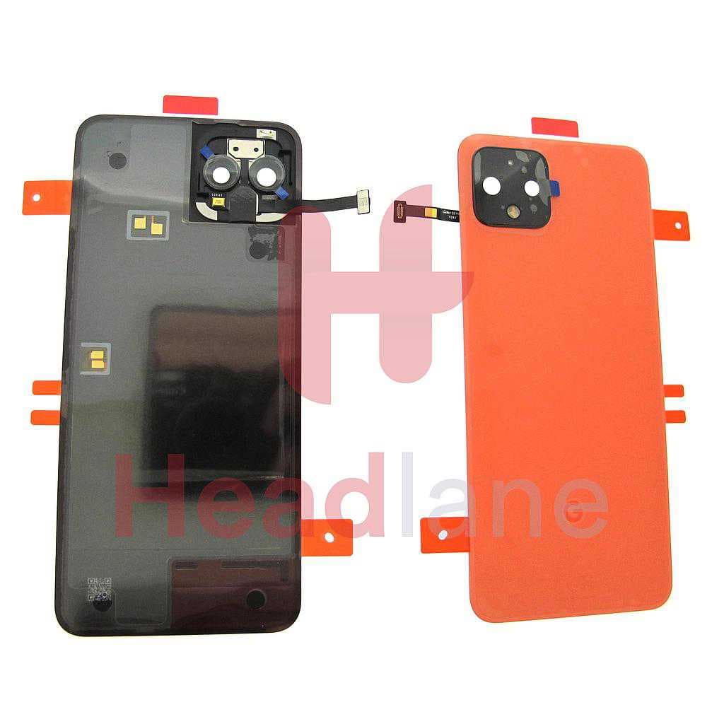 Google Pixel 4 Back / Battery Cover - Orange - 20GF20W0010 - Google Replacement Part