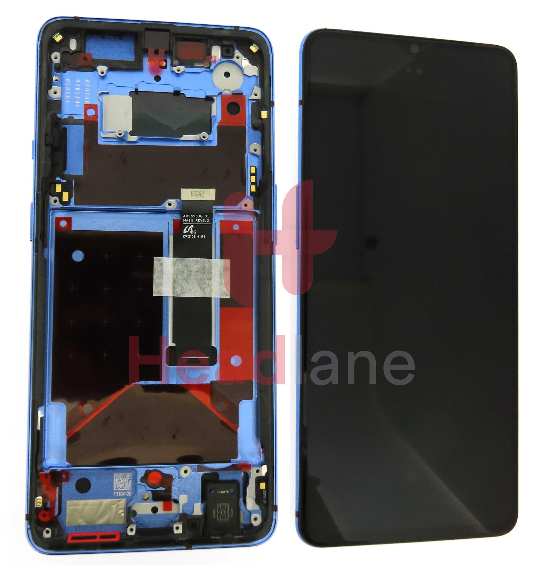 OnePlus 7T LCD Display / Screen + Touch - Glacier Blue - 2011100083 - OnePlus Replacement Part