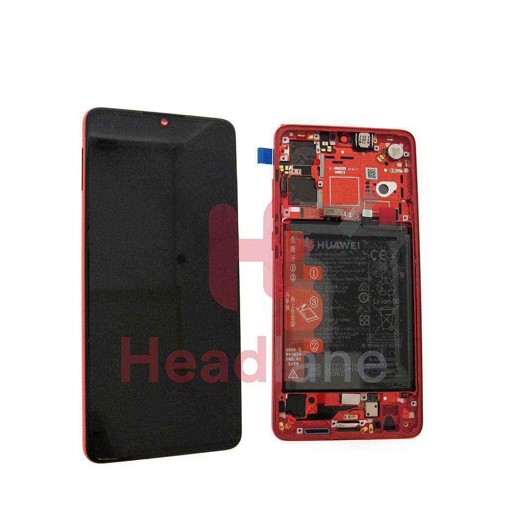 Huawei P30 LCD Display / Screen + Touch + Battery Assembly - Amber Sunrise - 02352NLQ - Huawei Replacement Part