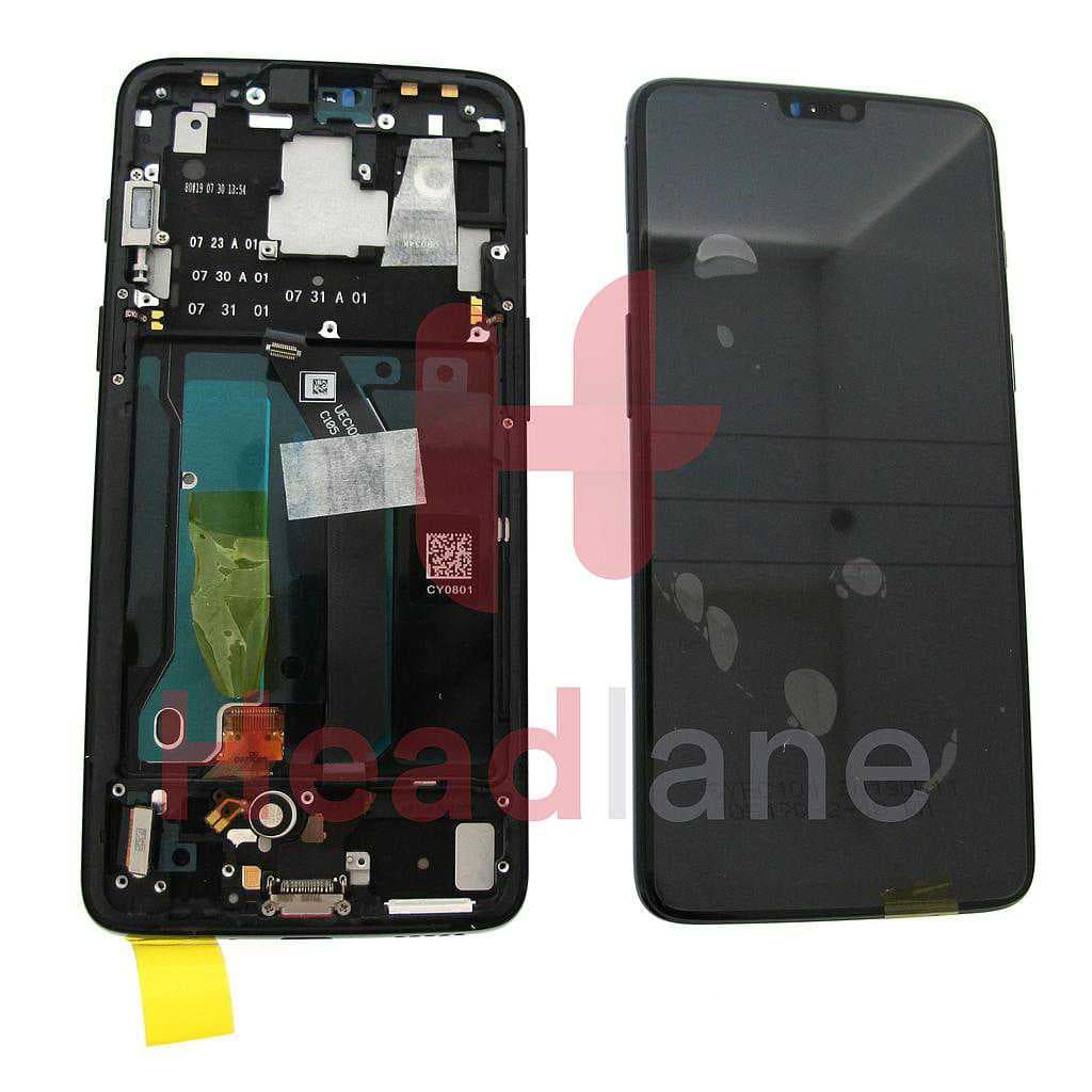 OnePlus 6 LCD Display / Screen + Touch - Midnight Black - 2011100029