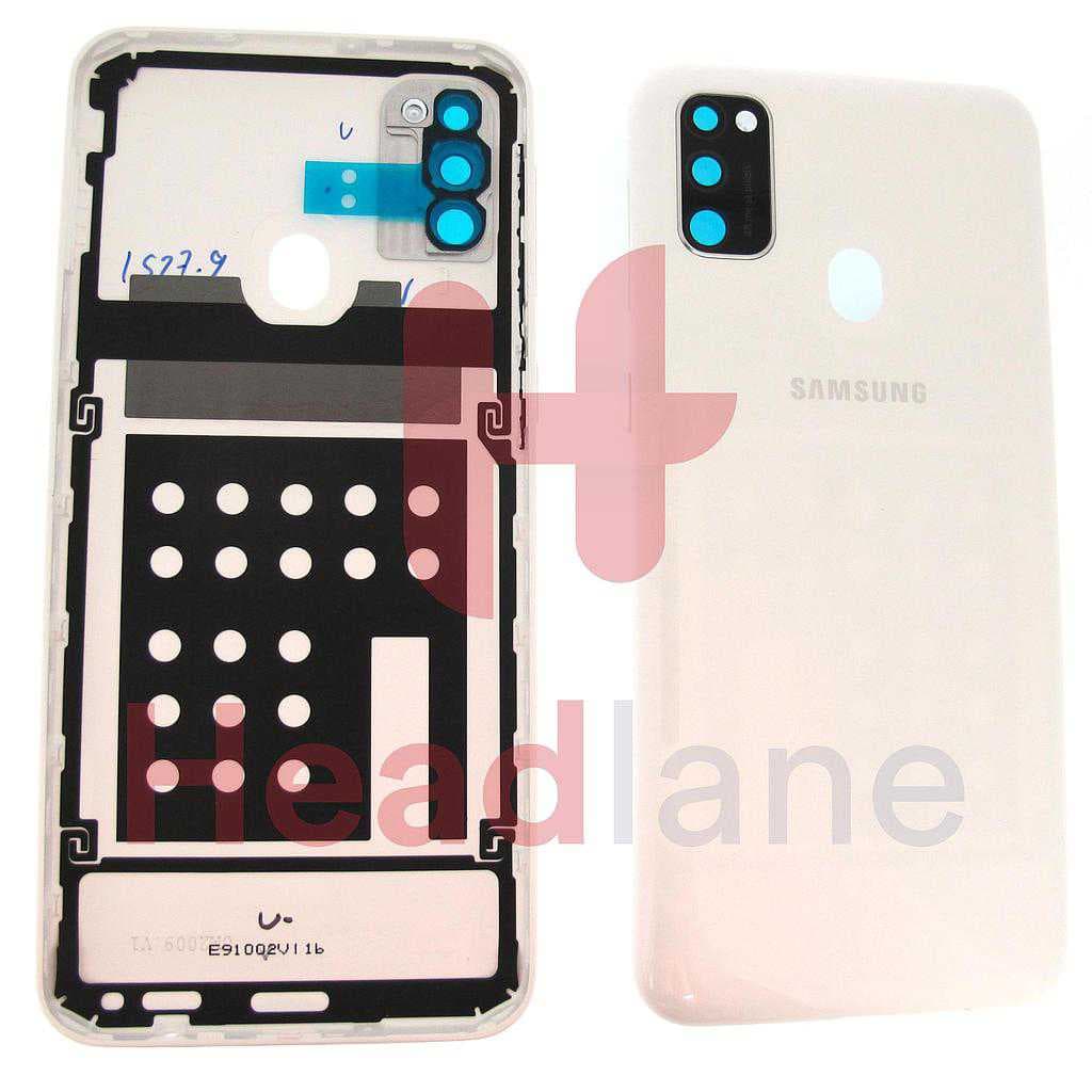 Samsung SM-M307 Galaxy M30s Back / Battery Cover - White - GH98-44841C - Samsung Replacement Part