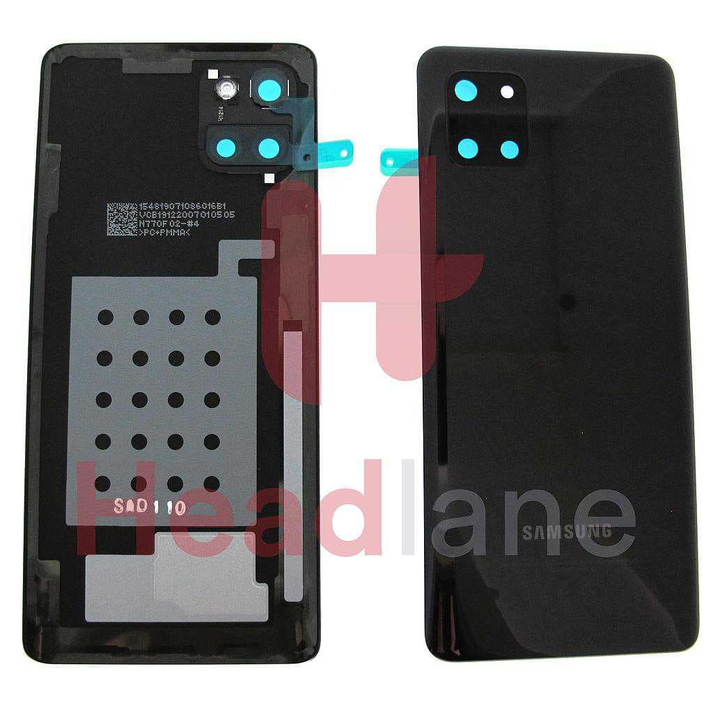 Samsung SM-N770 Galaxy Note 10 Lite Back / Battery Cover - Aura Black - GH82-21972A - Samsung Replacement Part